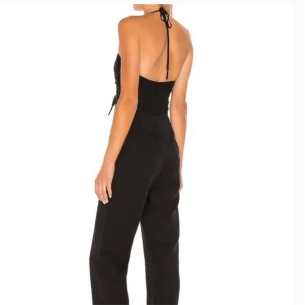 MAJORELLE Black Tapered Jumpsuit with Cutout - Picture 4 of 6